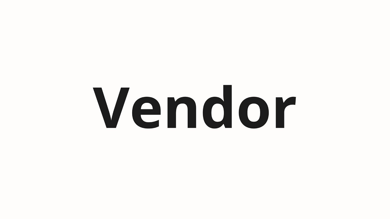 VENDOR